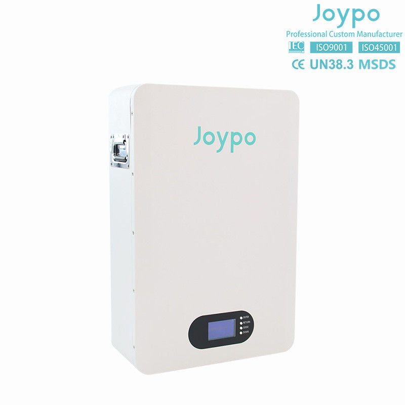Zuhause Solarstrom Wandbatterie 51.2V 5KWH LiFePO4 Batterie mit Smart BMS und Display