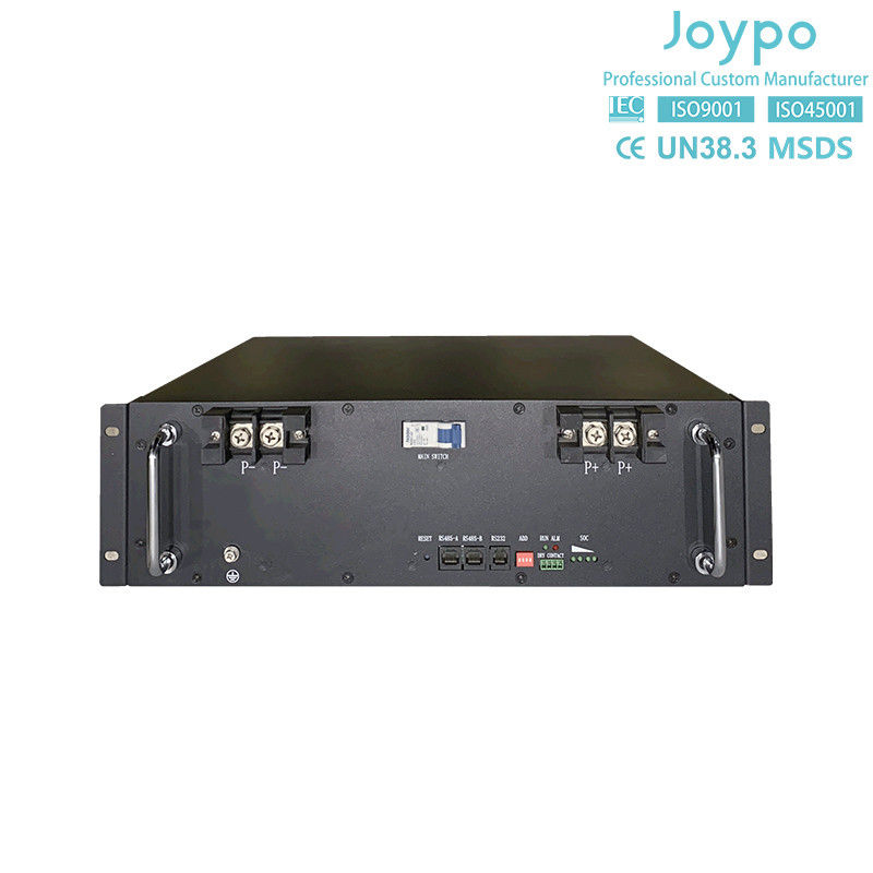 Rack Mount Solar Speicher Lithiumbatterie Tiefen Zyklus 51.2V 100Ah Lithiumbatterie