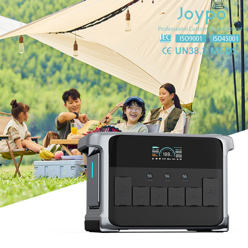 Innen-Außen 2160Wh LiFePO4 Lithium-Zelle Portable Solarkraftwerk mit 2400W 4800W Kapazität
