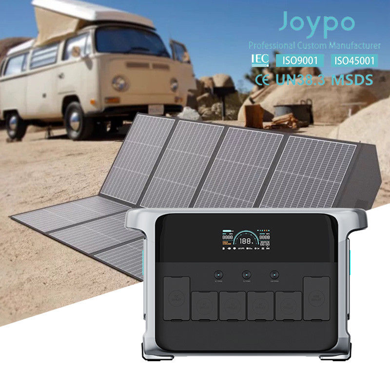 2400 Watt Solargenerator Portable Power Station mit Solarzellen für Notfall zu Hause
