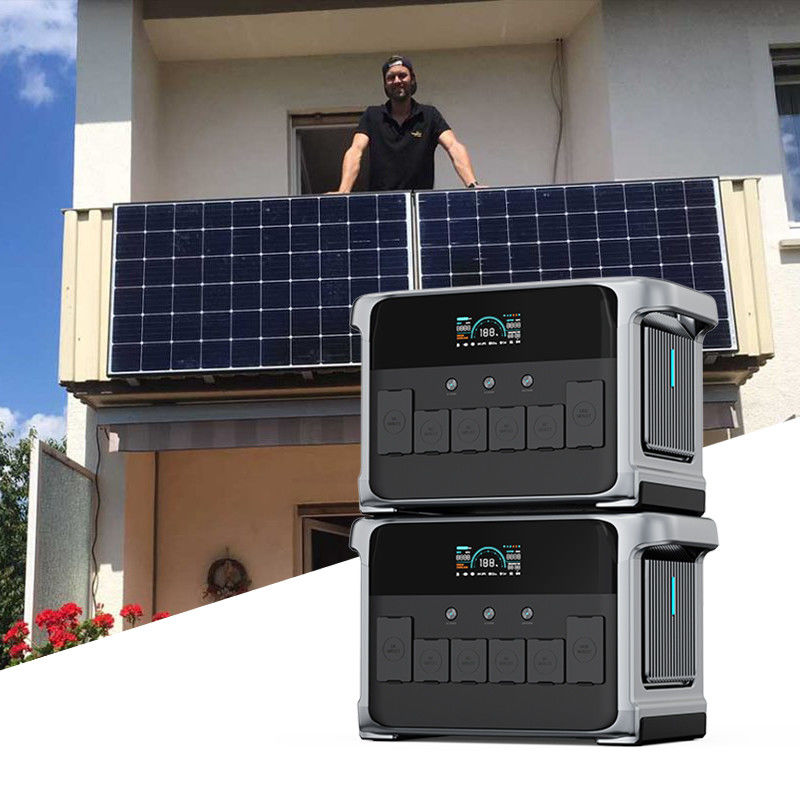 Joypo 2160Wh 2400W tragbare Off-Grid-Solargeneratoren für Balkon Solarsystem