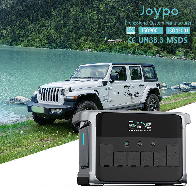 Joypo 2kWh Außenbatterie-Stromversorgung 12V 24V Autolader-Eingang und mehrfacher Ausgang